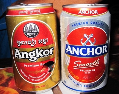 Angkor и Anchor - камбоджийское пиво